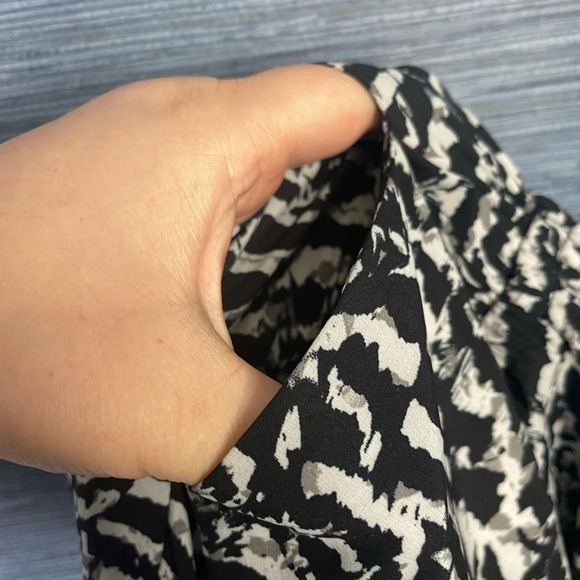Fabletics Strappy Black White Print Jumpsuit - Picture 12 of 13